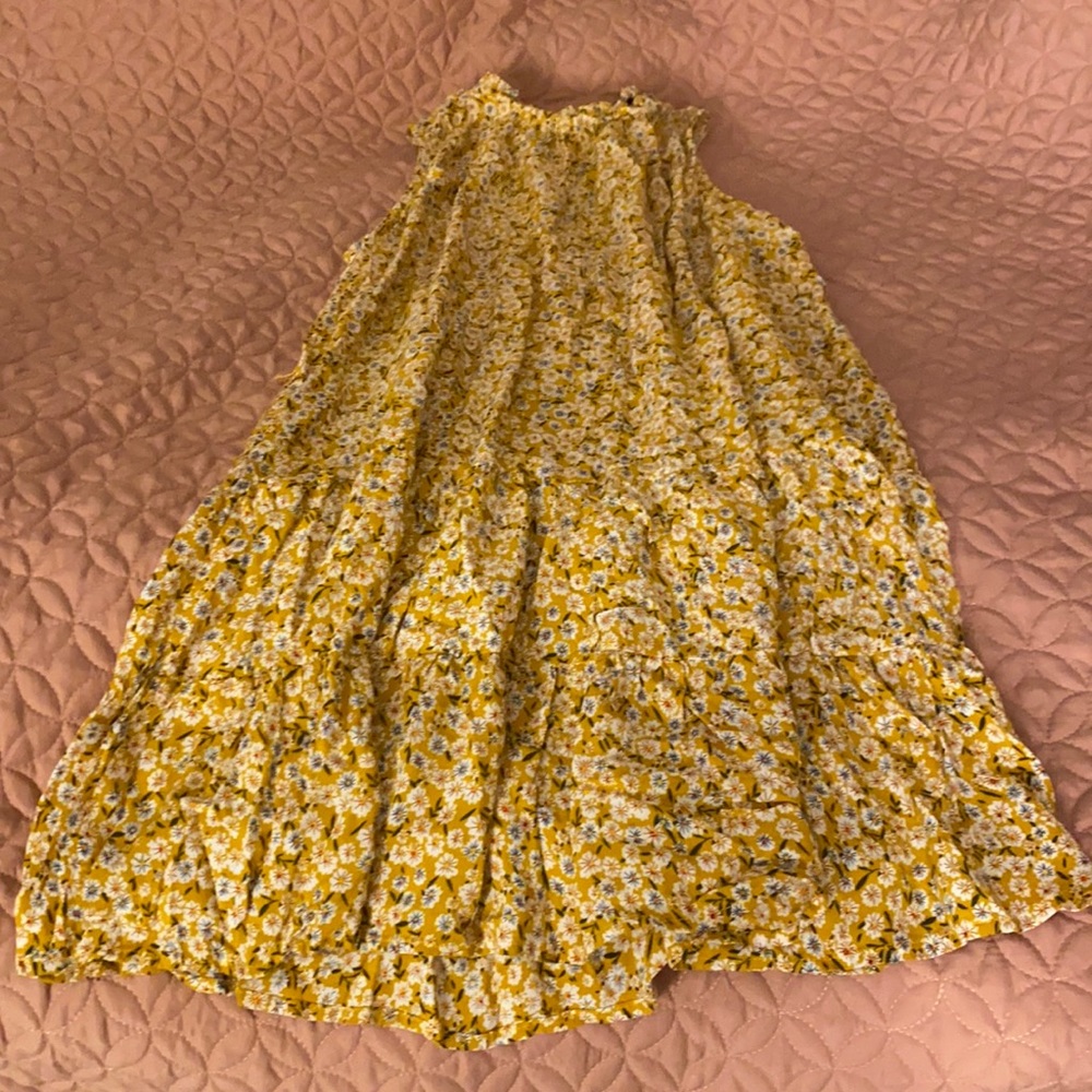 Yellow and red floral dress, size medium, 2 for 1